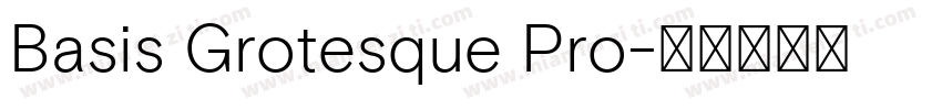 Basis Grotesque Pro字体转换
